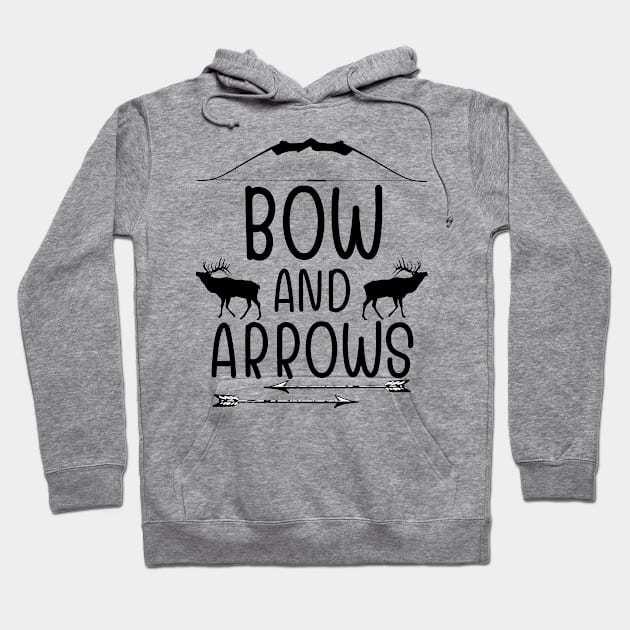 Hunting Bow and Arrows Hoodie by Wild Catch